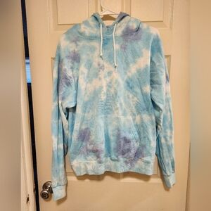 Artist Union Clothing Co blue tie dye hoodie